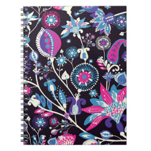 Modern paisley: traditionell orientalisk mönster. anteckningsbok