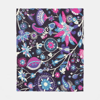 Modern paisley: traditionell orientalisk mönster. fleecefilt