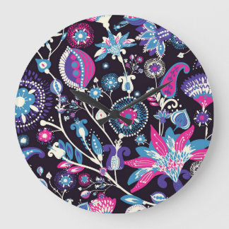 Modern paisley: traditionell orientalisk mönster. stor klocka