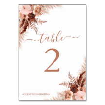 Modern Pampas Grass Bohemian Terracotta Bröllop