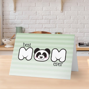 Modern Panda Glad mors dag Personlig Kort