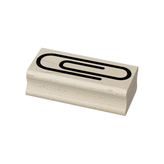 Modern Paperclip Silhouette Stämpel (Stämpel)