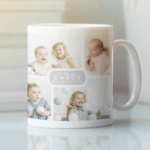Modern Pappa 4 Foto Grå Kaffemugg