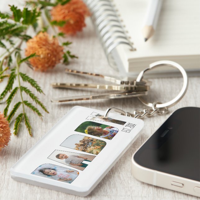 Modern pappa 5 Photo Fars dag Typography (Högra Framsidan)