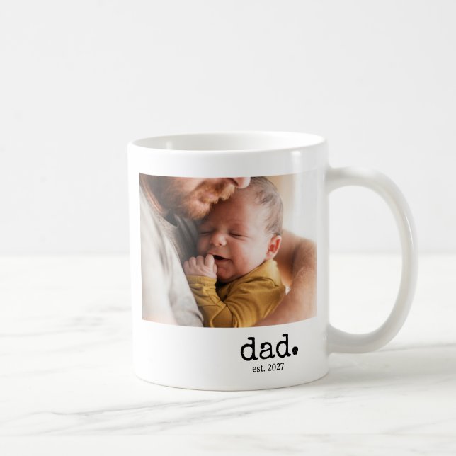 Modern Pappa Estalished Foto Mugg (Höger)
