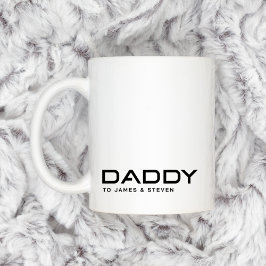 Modern pappa fars dag children namn kaffemugg