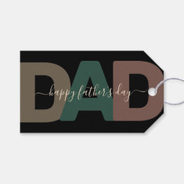 Modern "Pappa" Fars dag Presentetikett