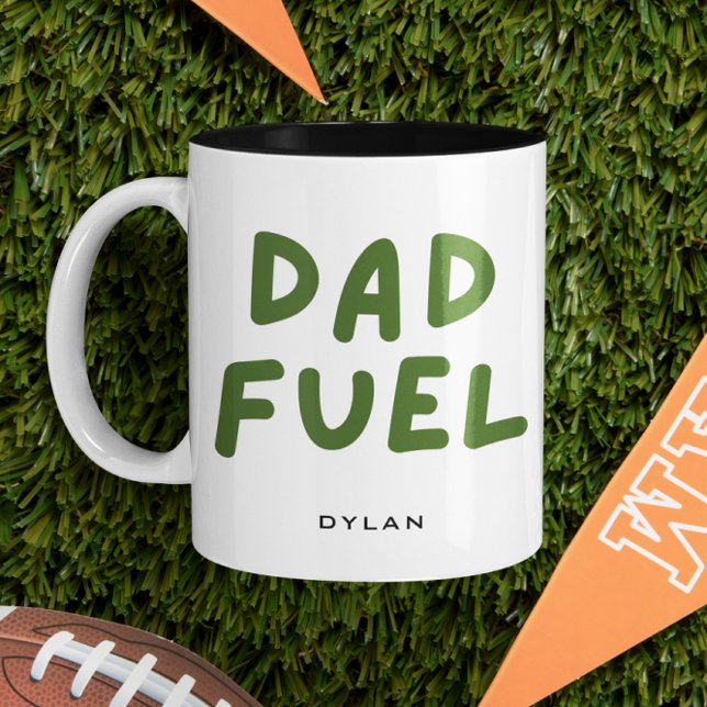 Modern Pappa Fuel Personlig Gift för Pappa Två-Tonad Mugg (Skapare uppladdad)