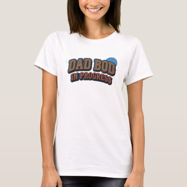 Modern Pappa ful progRESS Visuell design T Shirt (Framsida)