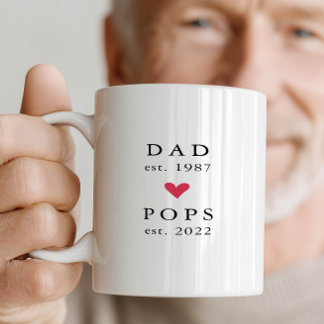 Modern Pappa | Pappa År Est. Kaffe Mugg
