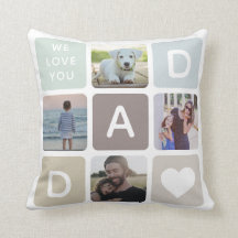 Modern Pappa Photo Collage Fars dag Cute Family