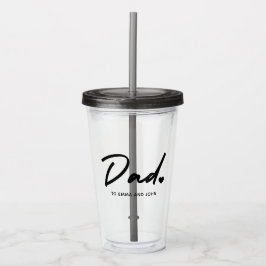 Modern Pappa-skript Barn Namn Take Away Mugg