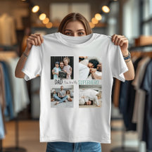 Modern Pappa Superhjälte Familjefoto T-Shirt