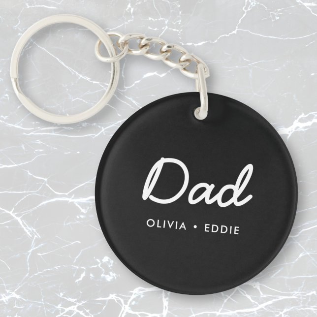 Modern Pappa | Svart för Kids Namn Fars dag (Skapare uppladdad)