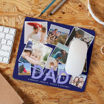 Modern PAPPA 'We Kärlek You' fotokollage Musmatta<br><div class="desc">Låt pappa veta hur mycket han är älskad i den här moderna fotosamlingspadden, med tio (10) infogade foton av ditt val som lätt kan hämtas från din mobila eller dator på trendigets blå bakgrund, texten - PAPPA i himlar blå fet text med elegant vit kalligrafi-skript tyopgrafi "we kärlek you" överst....</div>