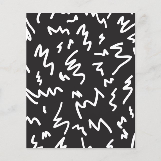 Modern Papper för svartvit spiral-skrapbok (Framsida)