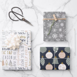 Modern Papper jultids-omslagning