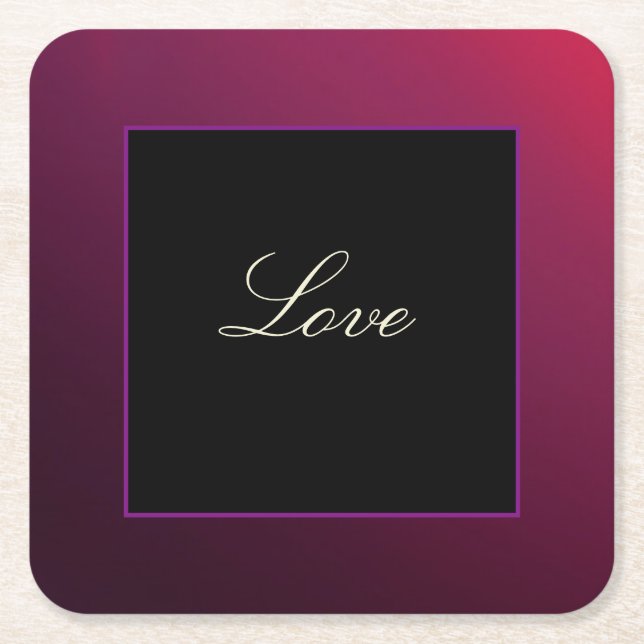 Modern Papper Underlägg - Berry Minimalist (Framsidan)