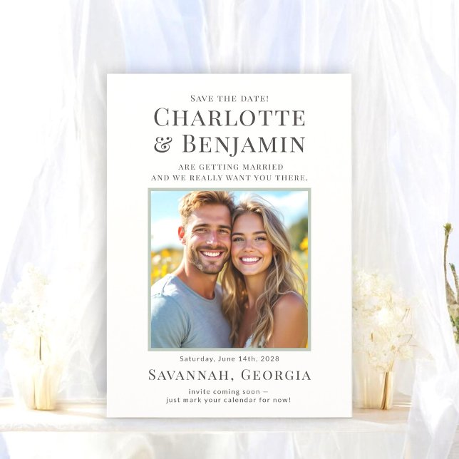 Modern Par Bild Spara Datum Kort (Skapare uppladdad)