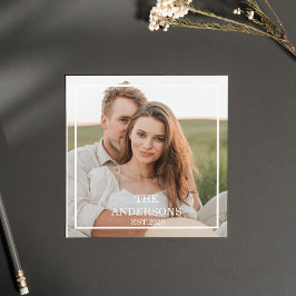 Modern par Collage Photo & Minimal Family Gift