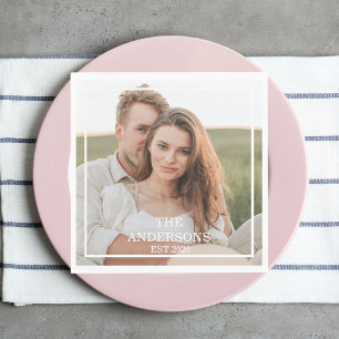 Modern par Collage Photo & Minimal Family Gift Pappersservett
