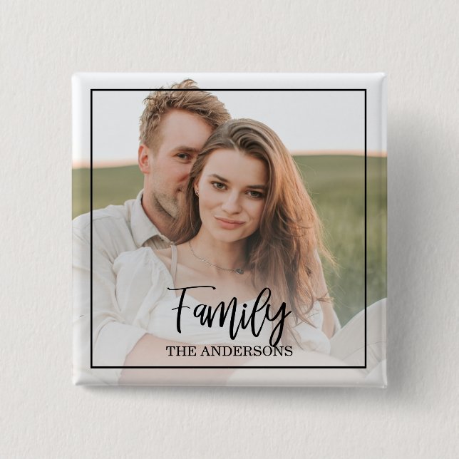 Modern par Collage Photo & underbar Family Gift Knapp (Framsida)