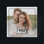 Modern par Collage Photo & underbar Family Gift Knapp<br><div class="desc">Modern par Collage Photo & underbar Family Gift</div>