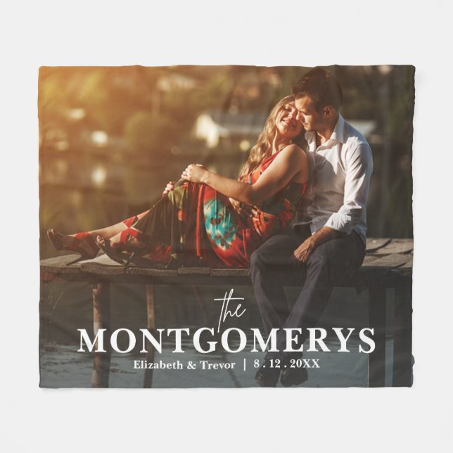 Modern par Photo Fleecefilt (Framsidan (Horisontell))