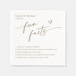 Modern par Roligt Facts Bröllop Pappersservett