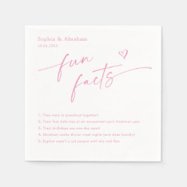 Modern par Roligt Facts Bröllop Pappersservett