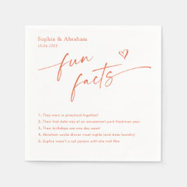 Modern par Roligt Facts Bröllop Pappersservett