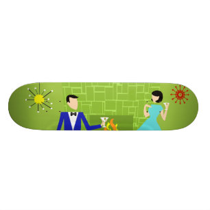 Modern par Skateboard i mitten