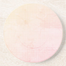 Modern Paradise Peach Pastel Sandstone Underlägg