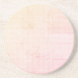 Modern Paradise Peach Pastel Sandstone Underlägg