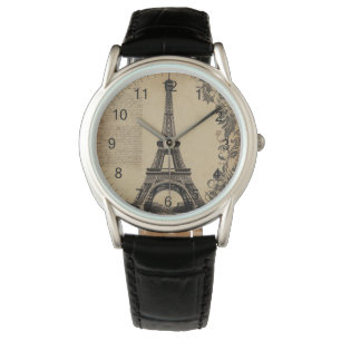 Modern Paris Eiffel Torn Frankrike-Vintage Armbandsur