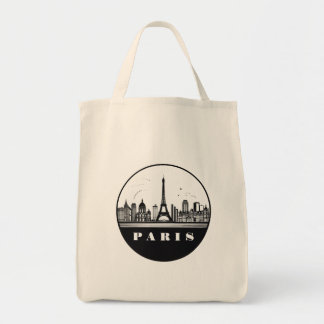 Modern Paris, Frankrike Cityscape | Skyline Tote B Tygkasse