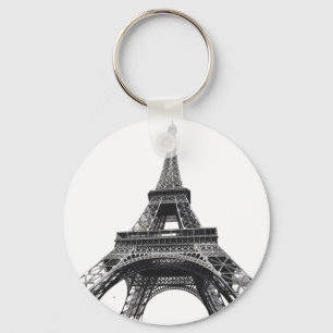 Modern parisisk Eiffel Torn Paris Fransk Tote Bag Nyckelring