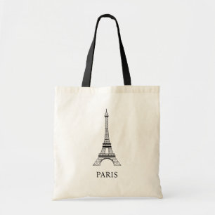 Modern parisisk Eiffel Torn Paris Fransk Tote Bag Tygkasse