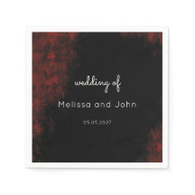 Modern Passionerad Red 'n Black Bröllop Design