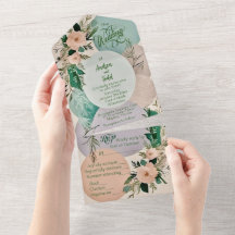 Modern pastel boho-chic bröllop
