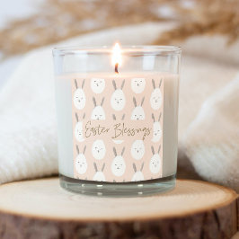 Modern Pastel Bunny Egg Mönster | Blessar i Påsk Fyrkantigt Klistermärke