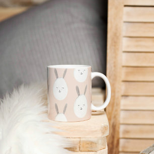 Modern Pastel Bunny Egg Mönster Blessar i Påsk Mugg