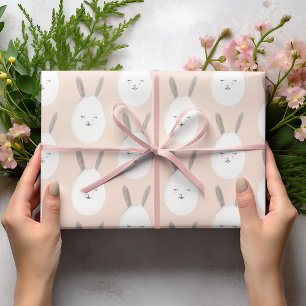 Modern Pastel Bunny Egg Mönster   Blessar i Påsk Presentpapper