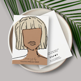 Modern Pastel Earring Visning Card Visitkort