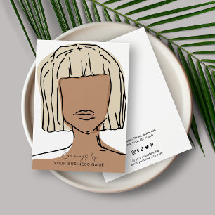 Modern Pastel Earring Visning Card Visitkort
