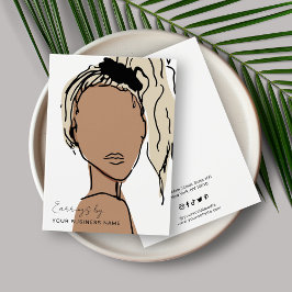 Modern Pastel Earring Visning Card Visitkort