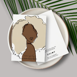 Modern Pastel Earring Visning Card Visitkort