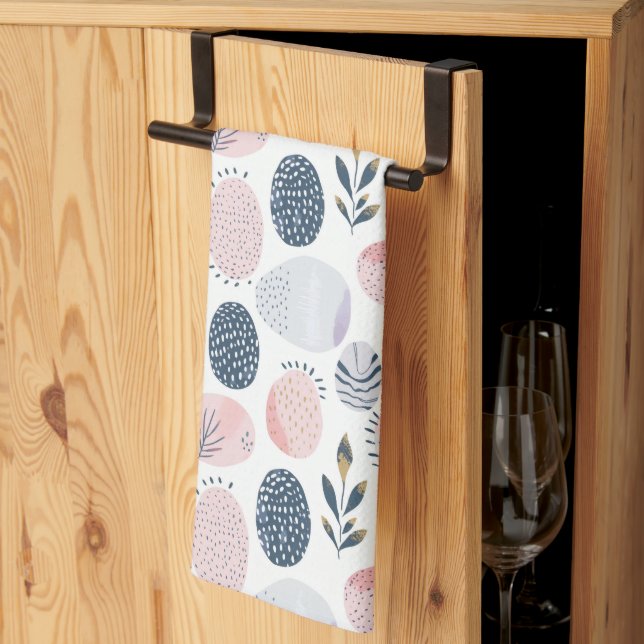 Modern Pastel Easter Egg Kitchen Towels Kökshandduk (Thirds Fold)