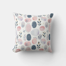 Modern Pastel Easter Egg Throw Pillow Kudde