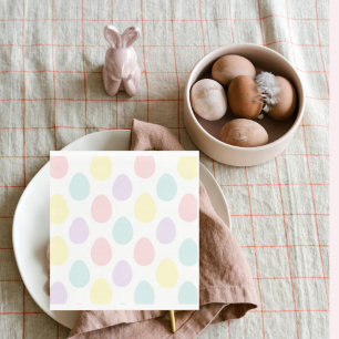Modern Pastel Egg Mönster GLAD PÅSK Pappersservett